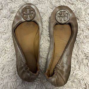 Tory Burch suede ballet flat, size 8